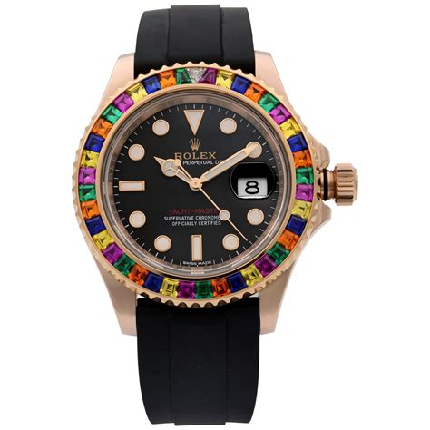 rolex rainbow black